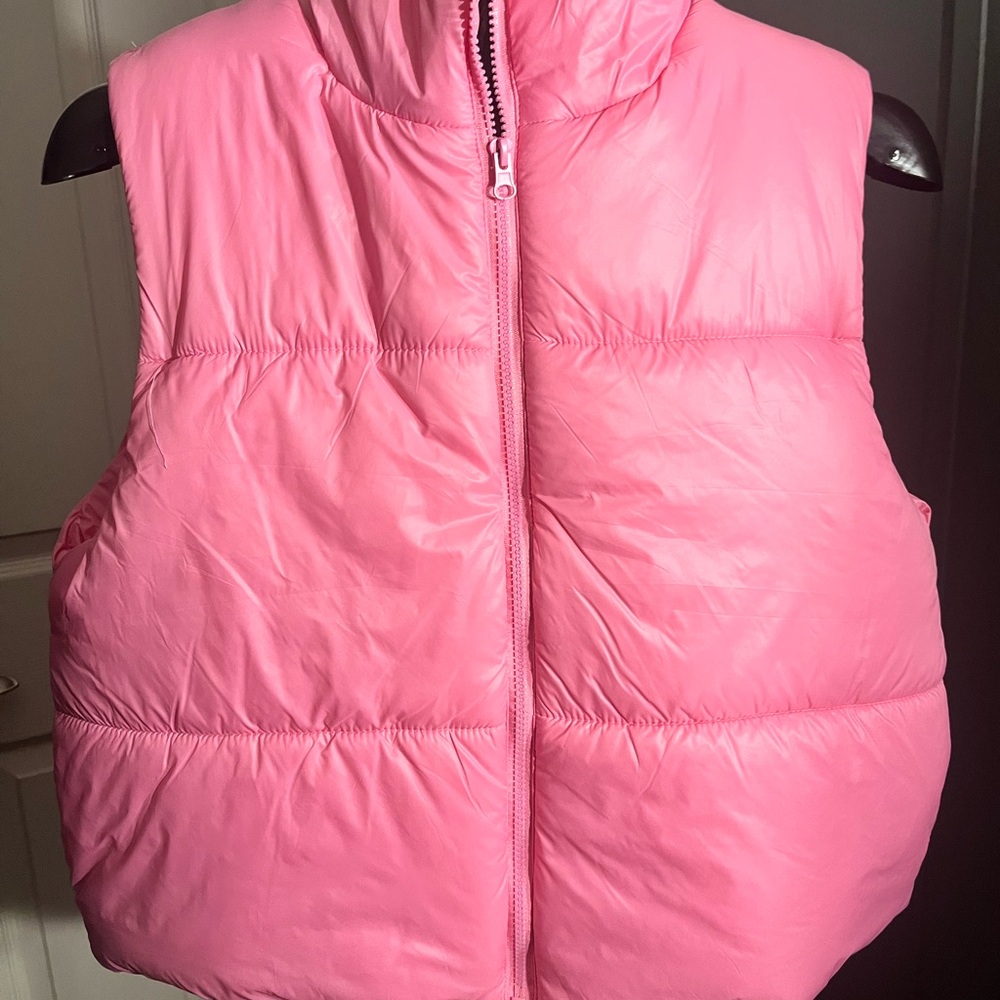 Chic Pink Kids Puffer Vest